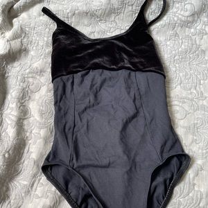 AinslieWear leotard with velvet